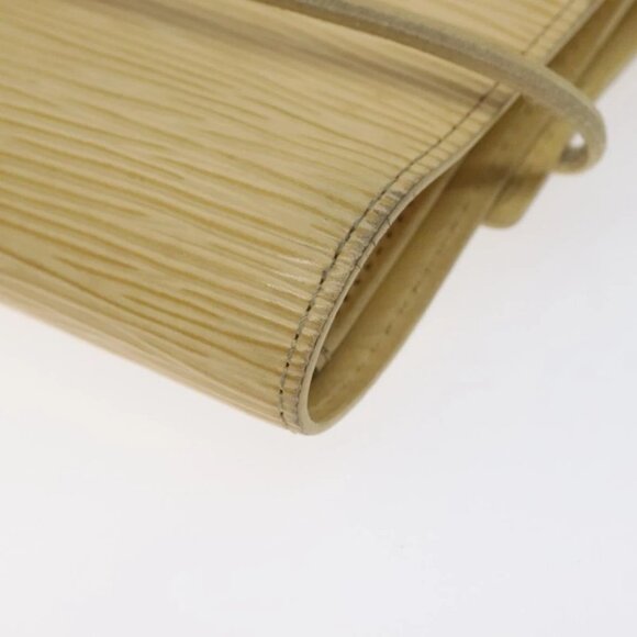 LOUIS VUITTON Epi Porte Monnaie Elastic Wallet Vanilla M6366A LV Auth 130577 - Picture 3 of 16